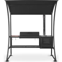 Мангал для дачи Grills Барбекю 800 с навесом и печью