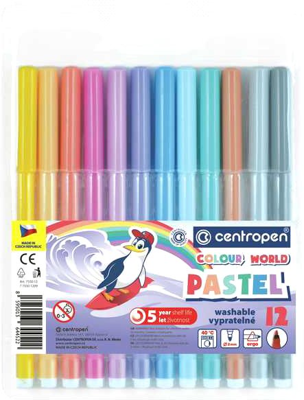 

Фломастеры Centropen Colour World Pastel 7550 1287 (12 шт)