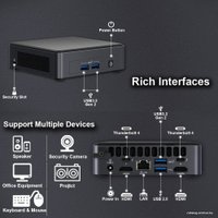 Компактный компьютер Intel NUC 11 Pro Kit BNUC11TNHI70000