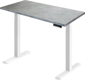 Стол с регулировкой высоты ErgoSmart Electric Desk Compact 1360x800x36 мм (бетон чикаго/белый)
