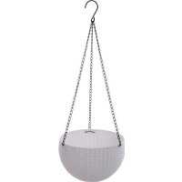 Кашпо Botanica Rattan (26x16см, белый)