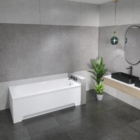 Ванна Lauter Sophia 160х70 21205160 (с каркасом, черным подголовником)