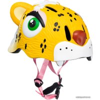 Cпортивный шлем Crazy Safety Yellow Leopard 2021 (S, желтый)