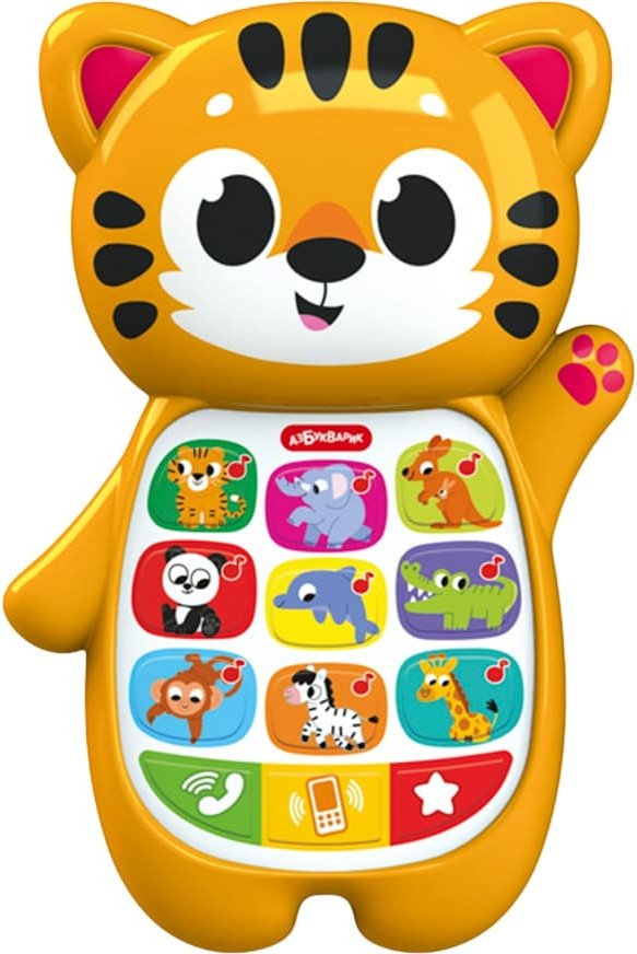 

Развивающая игрушка Азбукварик Алло, Тигренок! Смартфончики-зверята 3329