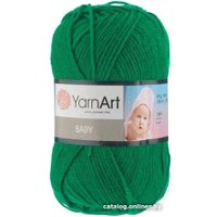 Пряжа для вязания Yarnart Baby 100% акрил 338 50 г (150 м, зеленый)