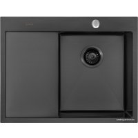 Кухонная мойка ARFEKA AF 650*505 R Black PVD Nano