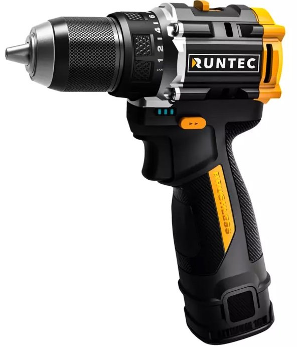 

Дрель-шуруповерт Runtec RT-ID123 (с 2-мя АКБ, сумка)