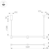 Подвесная люстра Arlight SP-ELIZEO-S1000-16W 036593