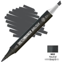 Маркер художественный Sketchmarker Brush Двусторонний NG2 SMB-NG2 (нейтральный серый 2)