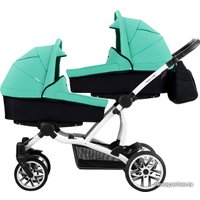 Универсальная коляска BEBETTO Bebetto42 (3 в 1, UL207, белая рама)
