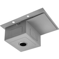 Кухонная мойка Saniteco 6550-R (с сифоном, дозатором и коландером)