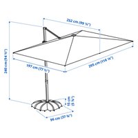Садовый зонт Ikea Svalon/iggon s49576213