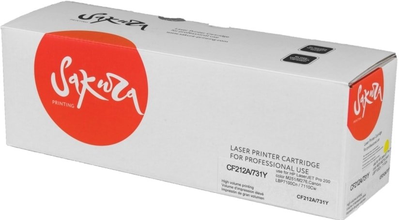 

Картридж Sakura Printing SACF212A/731Y (аналог HP CF212A/731Y)