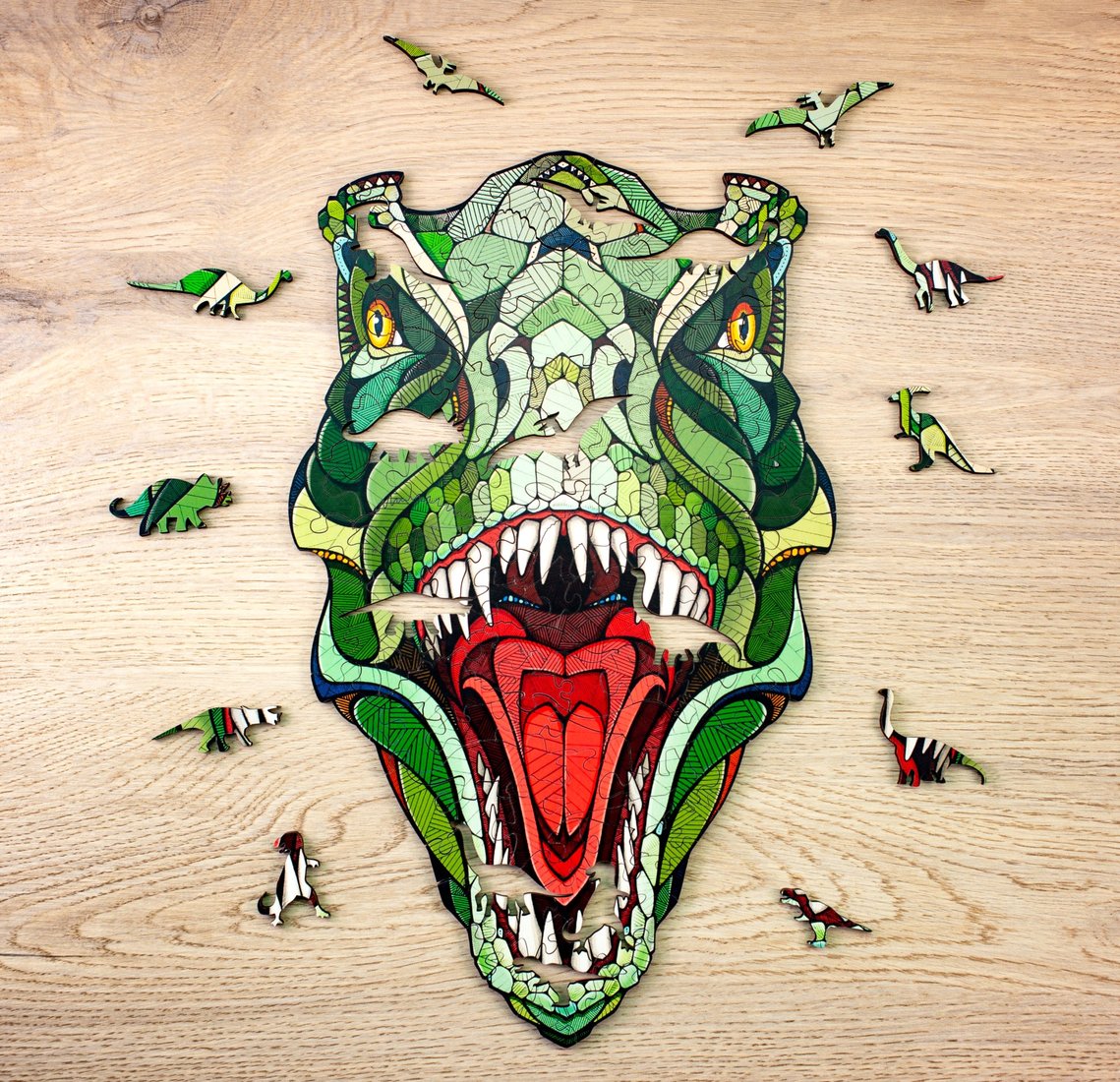 

Пазл Eco-Wood-Art Ти-рекс в деревянной упаковке