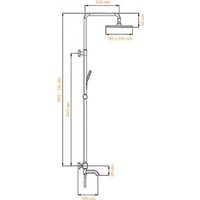 Душевая система  Grocenberg GB7005 (хром)