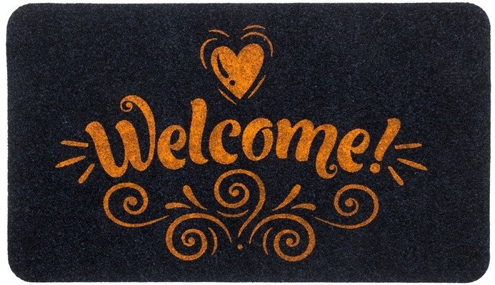 

Придверный коврик SunStep Familia Welcome 45x75 37-917 (черный)