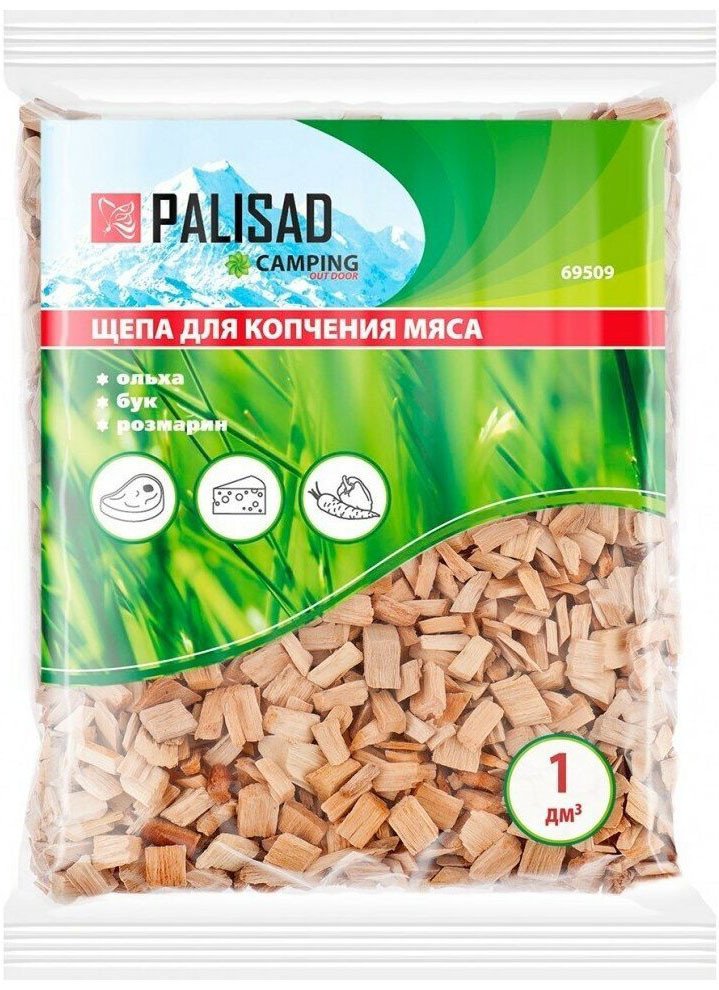 

Щепа для копчения Palisad Ольха+Бук+Розмарин 69509 1 дм.куб