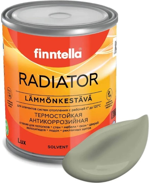 

Краска Finntella Radiator Suojaa F-19-1-1-FL024 0.9 л (серо-зеленый)