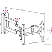 Кронштейн для телевизора VLK TRENTO-13 (черный)