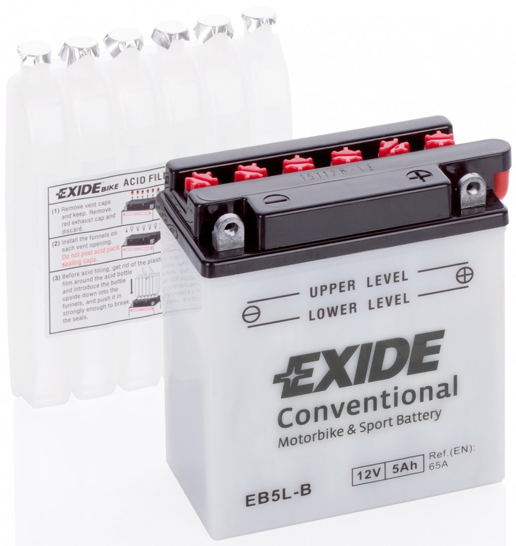 

Мотоциклетный аккумулятор Exide EB5L-B (5 А·ч)