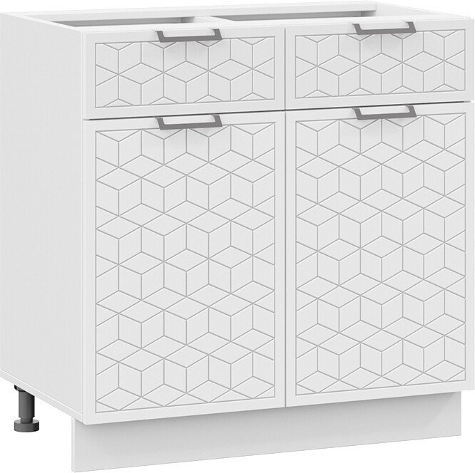 

Шкаф напольный Трия Беатрис 1Н8Я1 (белый/холст белый)