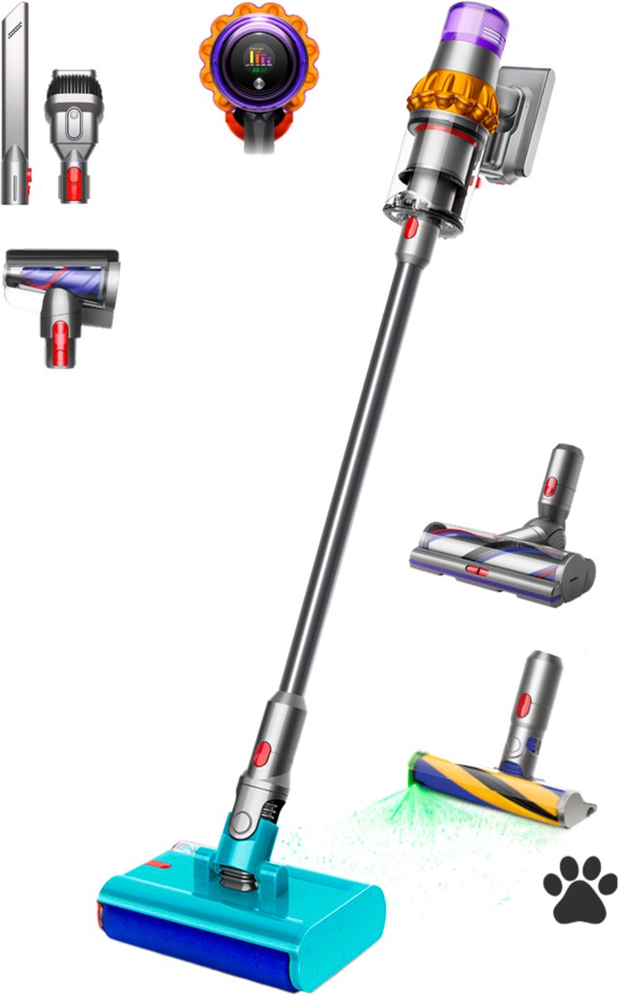 

Вертикальный пылесос с влажной уборкой Dyson V15s Detect Submarine 448799-01
