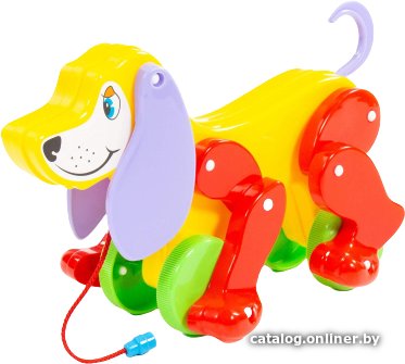 Развивающая игрушка Полесье Собака-каталка Боби 5434