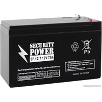 Аккумулятор для ИБП Security Power SP 12-7 F1 (12В/7 А·ч)