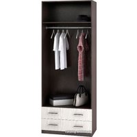 Шкаф распашной Стендмебель Дуэт двухстворчатый (дуб белфорт/венге)