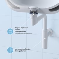 Сифон Wellsee Drainage System 182128003 (сифон, донный клапан, матовый белый)
