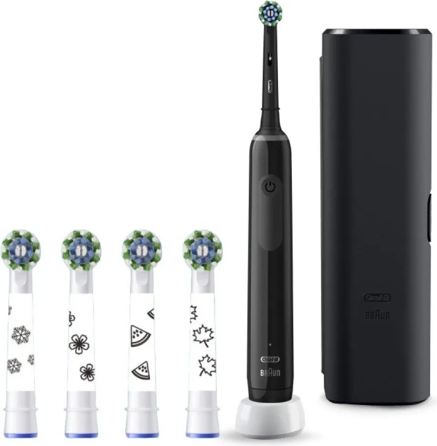 

Электрическая зубная щетка Oral-B PRO Series 3 3500 D505.513.3X + насадка Cr Action EB50BRX 4 шт (черный)