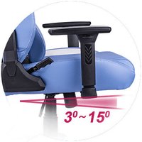 Игровое (геймерское) кресло Thermaltake V Comfort (синий/белый)