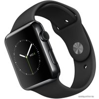 Умные часы Apple Watch Edition 42mm Space Black with Black Sport Band (MLC82)