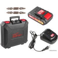 Дрель-шуруповерт Wortex BD 2020 DLi BD2020DLi1706 (с 2-мя АКБ, кейс)