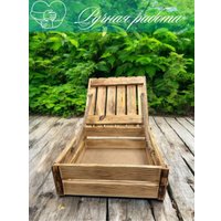 Ларец Florbox Деревянный с крышкой 27x27x10 см (обжиг)