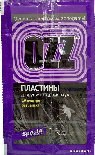 Пластина от насекомых Ozz от мух (10 шт)