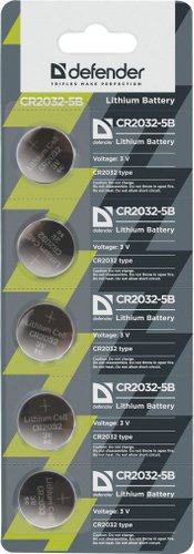 Батарейка Defender CR-2032 5 шт. CR2032-5B