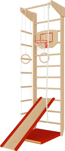 Шведская стенка (лестница) Ecodrev Крепыш 01 (бежевый, полная комплектация)