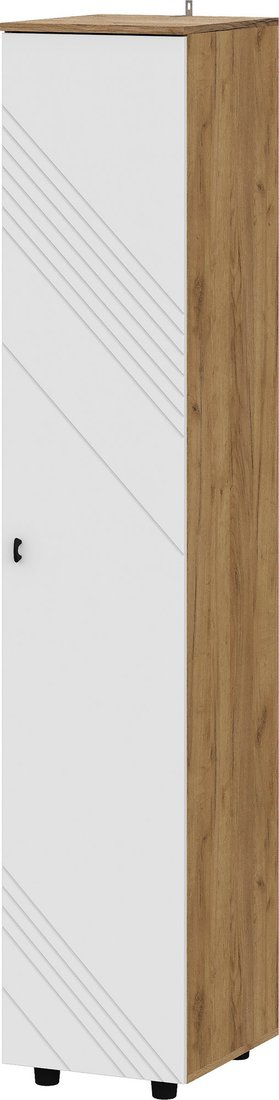 

Шкаф-пенал Mio Tesoro Байкал однодверный (дуб золотистый/белый матовый)