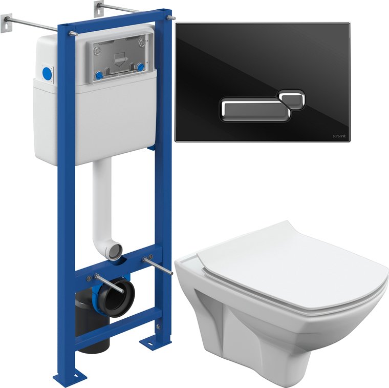 

Унитаз подвесной Cersanit Carina S-MZ-CARINA-XL-COn-S-DL-w + IN-MZ-VECTOR + BU-ACT/Blg/Gl