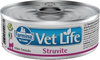 

Консервированный корм для кошек Farmina Vet Life Struvite Wet Food Feline (для лечения и профилактики рецидивов струвитного уролитиаза) 0.085 кг