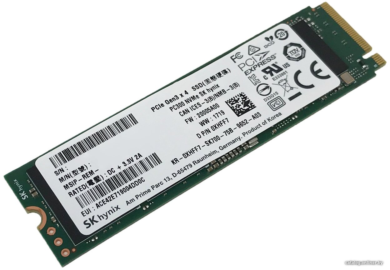 Hynix BC511 512GB HFM512GDJTNI-82A0A SSD купить в Минске