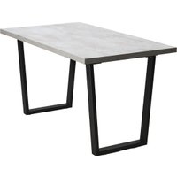 Кухонный стол Древпром Патика М78 120x75 (бетон метрополитан/черный матовый) в Гомеле