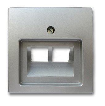 Накладка для розетки ABB Basic 55 1753-0-0095-1 (алюминий)