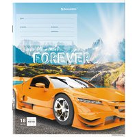 Школьная тетрадь BRAUBERG Sports car 106479 (18 л, клетка)