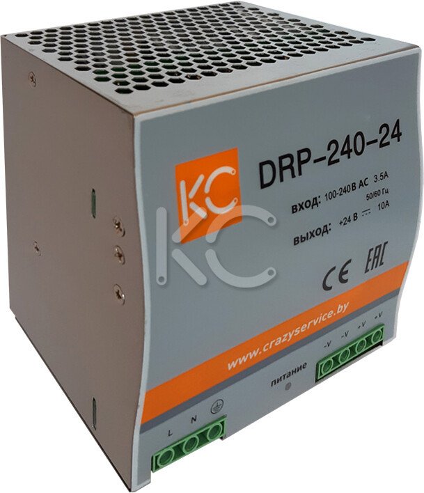 

Блок питания на DIN-рейку КС DRP-240W-24V drp-240-24