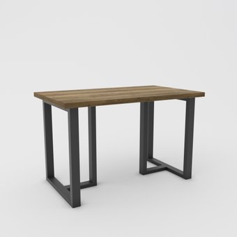 Кухонный стол Hype Mebel Триног 125x75 (черный/дуб галифакс олово)