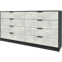 Комод Интерлиния Концепт КТ-К197 (бетон лайт/антрацит)