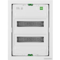 Бокс пластиковый Elektro-Plast MSF 2x12M (24M), N/PE 2x(1x25+17x10mm2), мет. дверь, белый RAL9016, 478x358x94mm, IP30