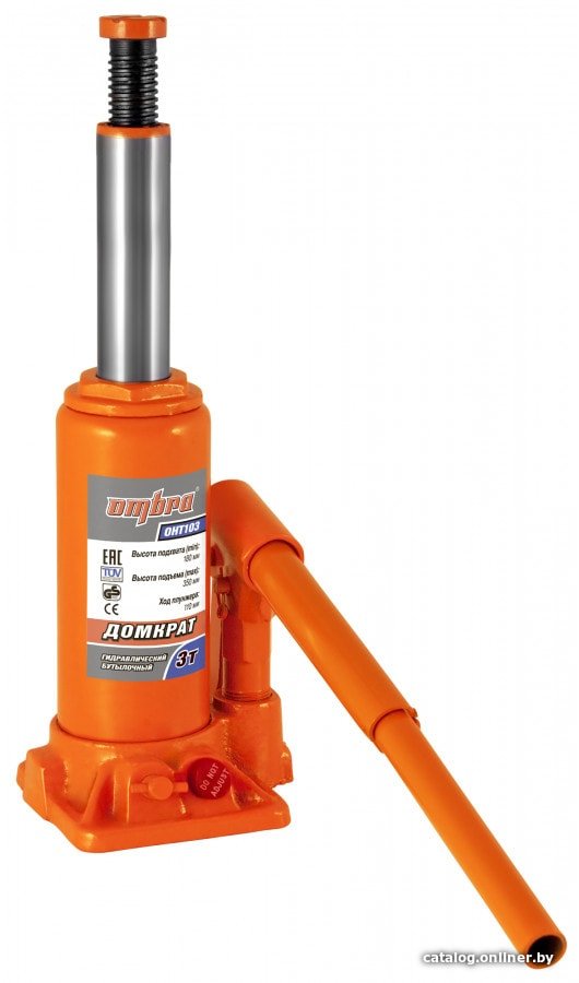 Бутылочный домкрат Ombra OHT103 3т